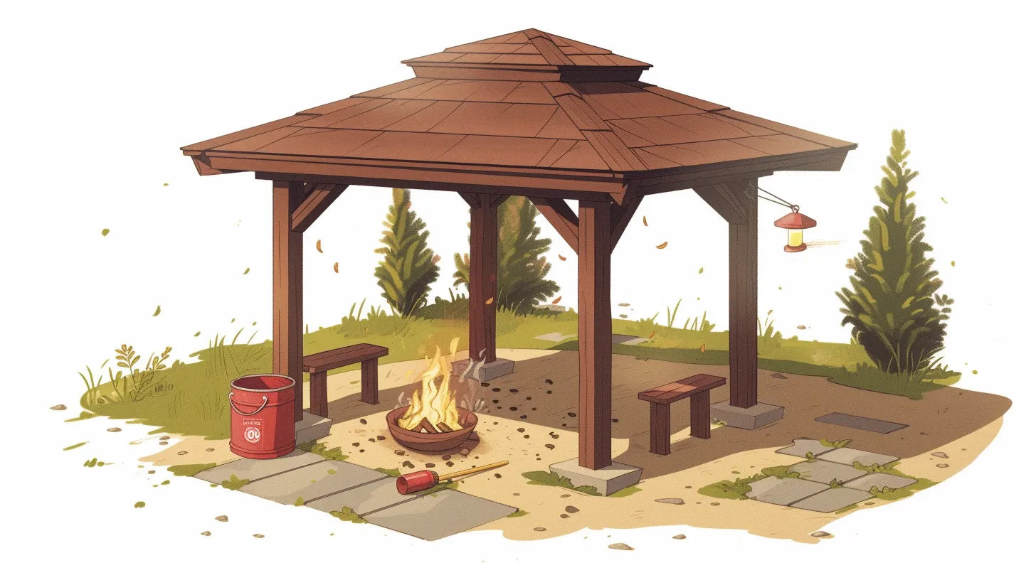 Can You Put A Fire Pit Under A Gazebo