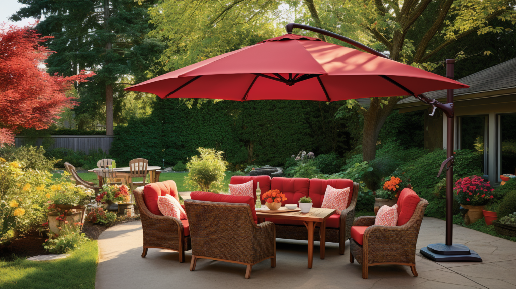 christmas tree shop patio umbrella Wooden 13ft 8-Rib Whether shading a chic cafe terrace or your backyard oasis 2ft Snowing Christmas Tree with