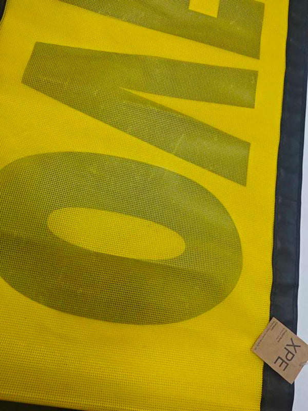 Polyester Textile Bunting Durability Safety Warning Flag