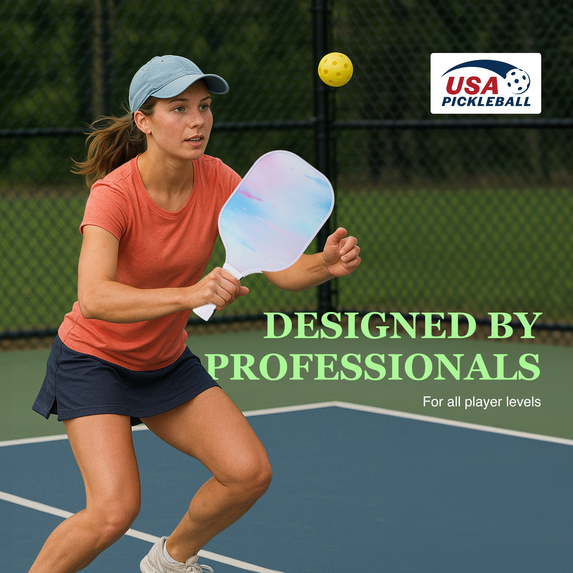 Fiberglass Pickleball Paddle Set – USAPA Approved Pickleball Paddles for Beginners & Adults