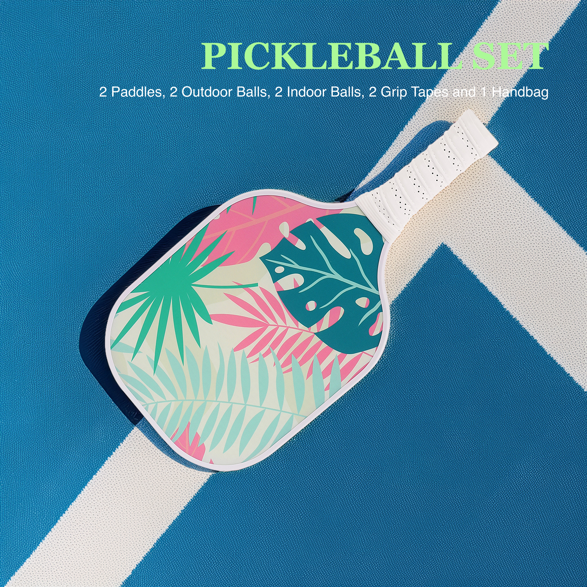 Fiberglass Pickleball Paddle Set – USAPA Approved Pickleball Paddles for Beginners & Adults