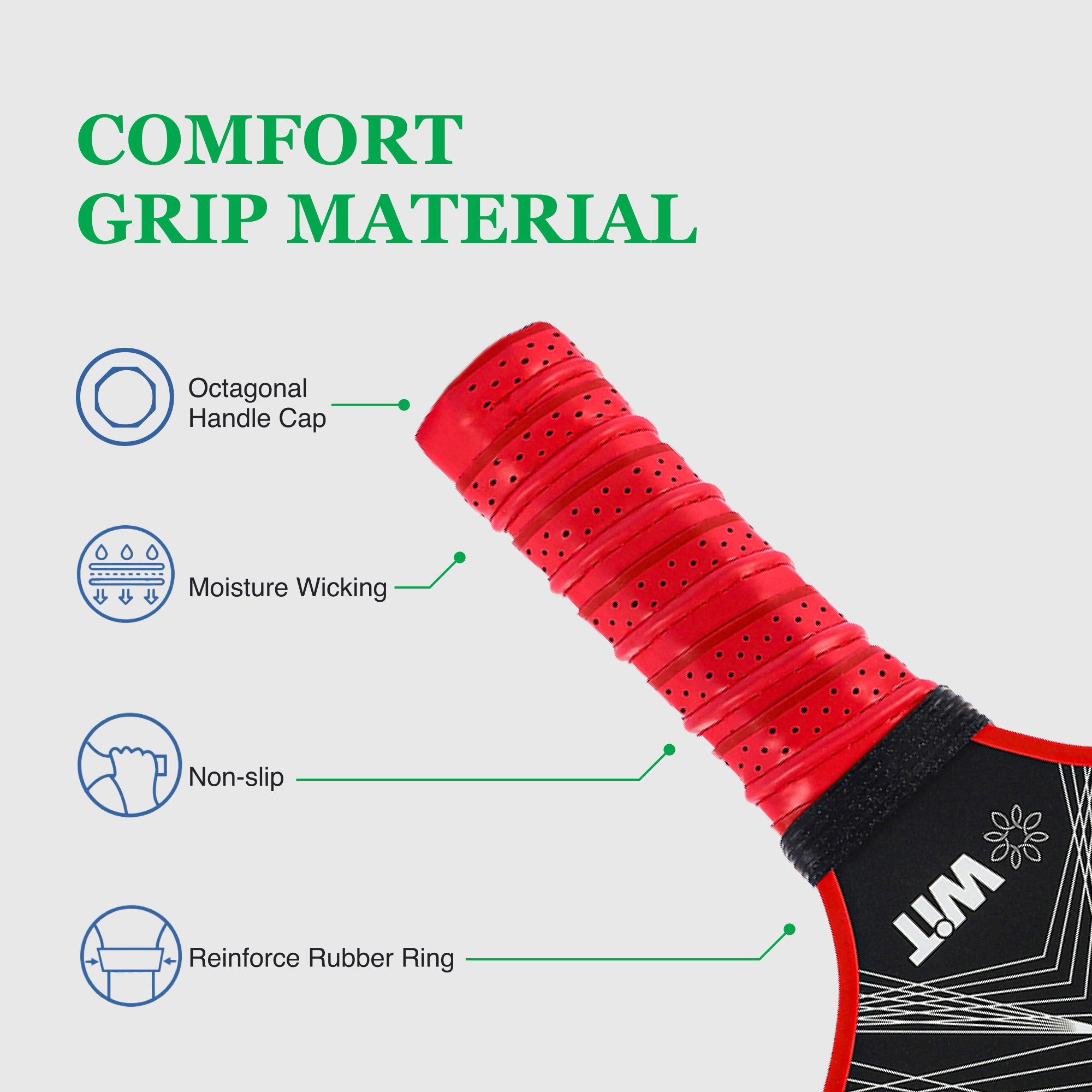 Fiberglass Pickleball Paddle Set – USAPA Approved Pickleball Paddles for Beginners & Adults