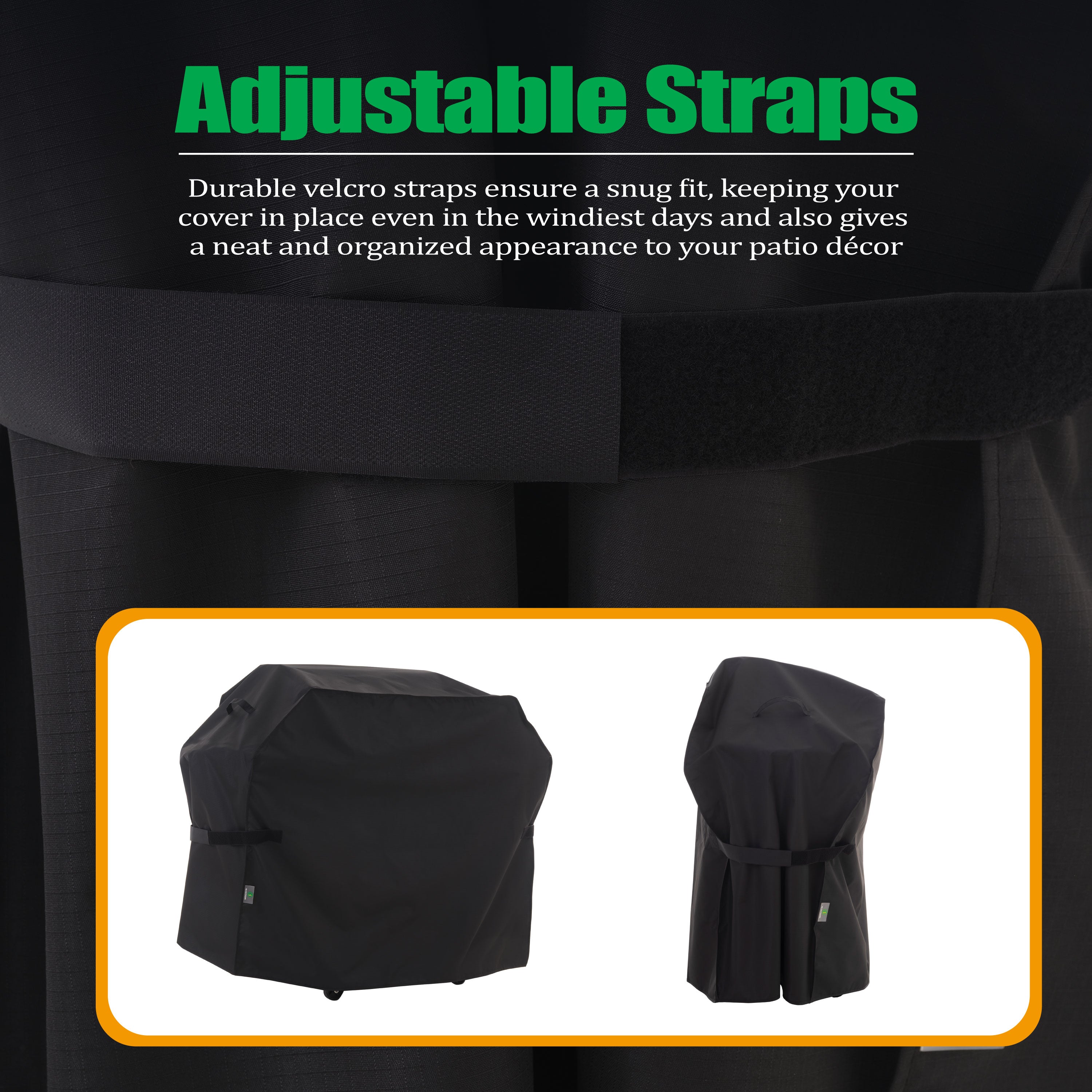 2025 Edition Waterproof Outdoor Patio Grill Cover - Black