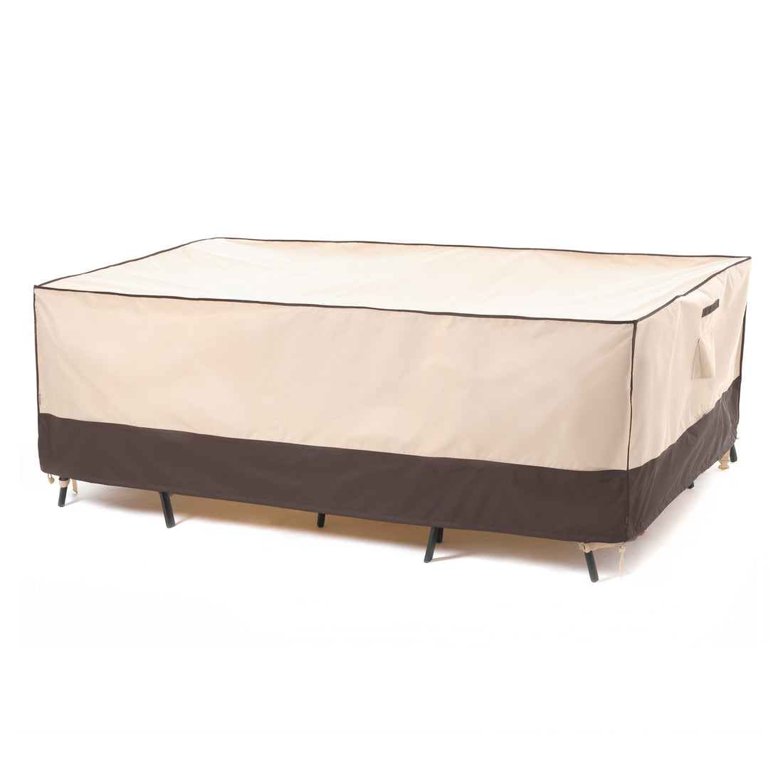 2025 Edition Waterproof Outdoor Patio Rectangular Cover - Beige+Coffee