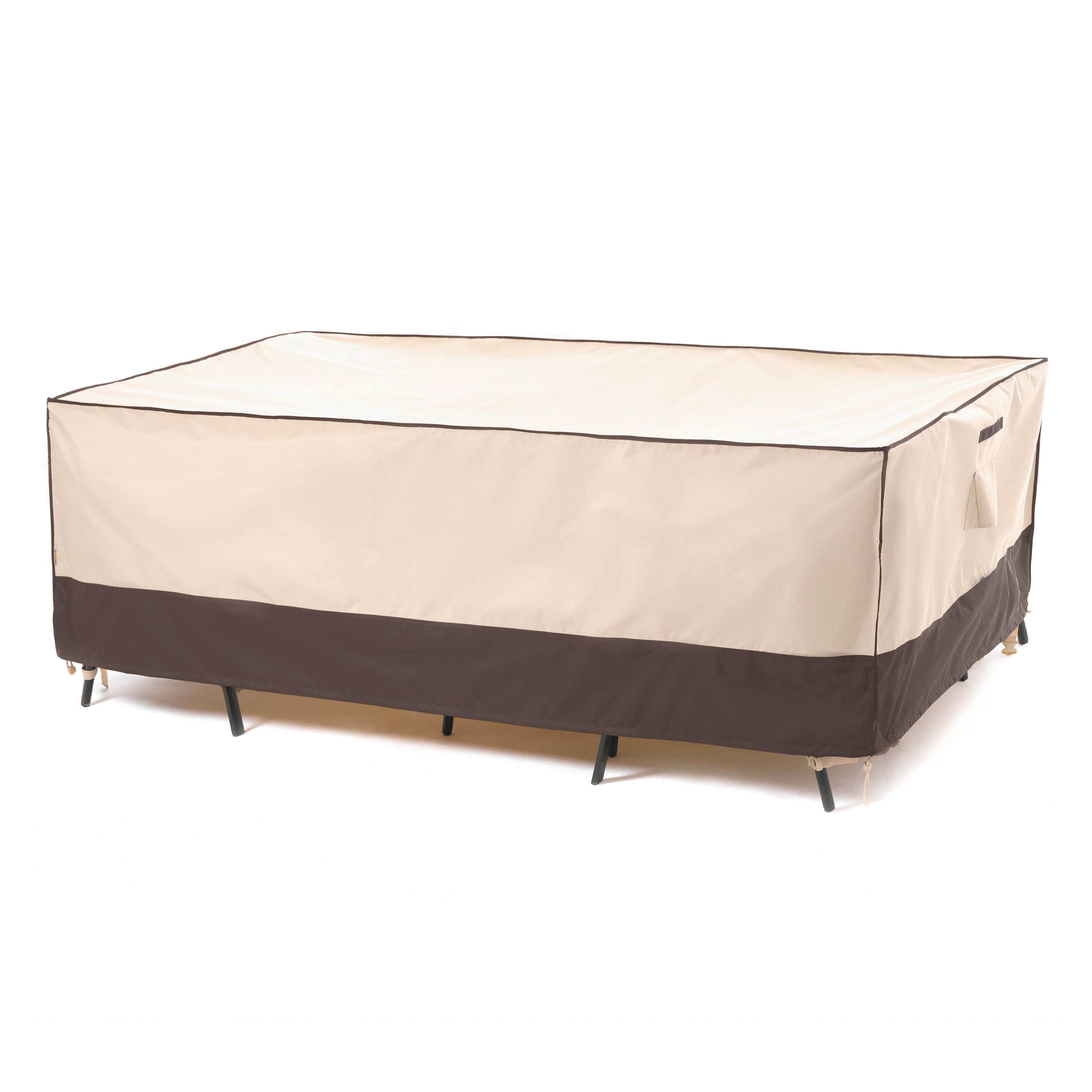 2025 Edition Waterproof Outdoor Patio Rectangular Cover - Beige+Coffee