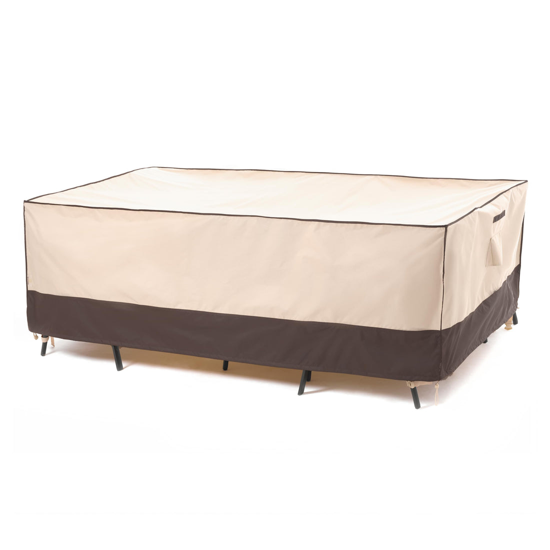 2025 Edition Waterproof Outdoor Patio Rectangular Cover - Beige+Coffee.