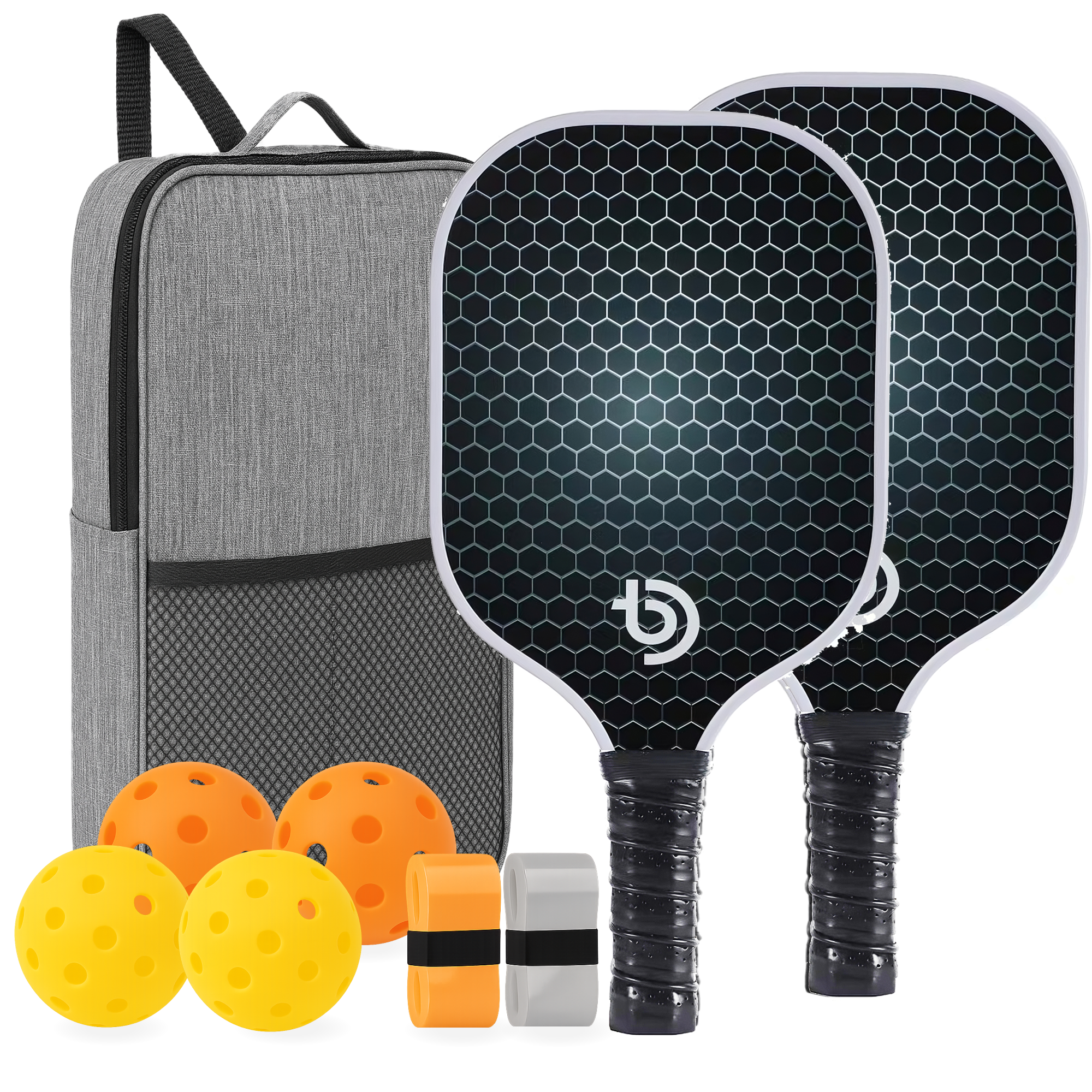 PROKENNEX Black Ace Ovation Pickleball Paddle - Toray 700 Carbon Face, Edgeless, USAPA Approved