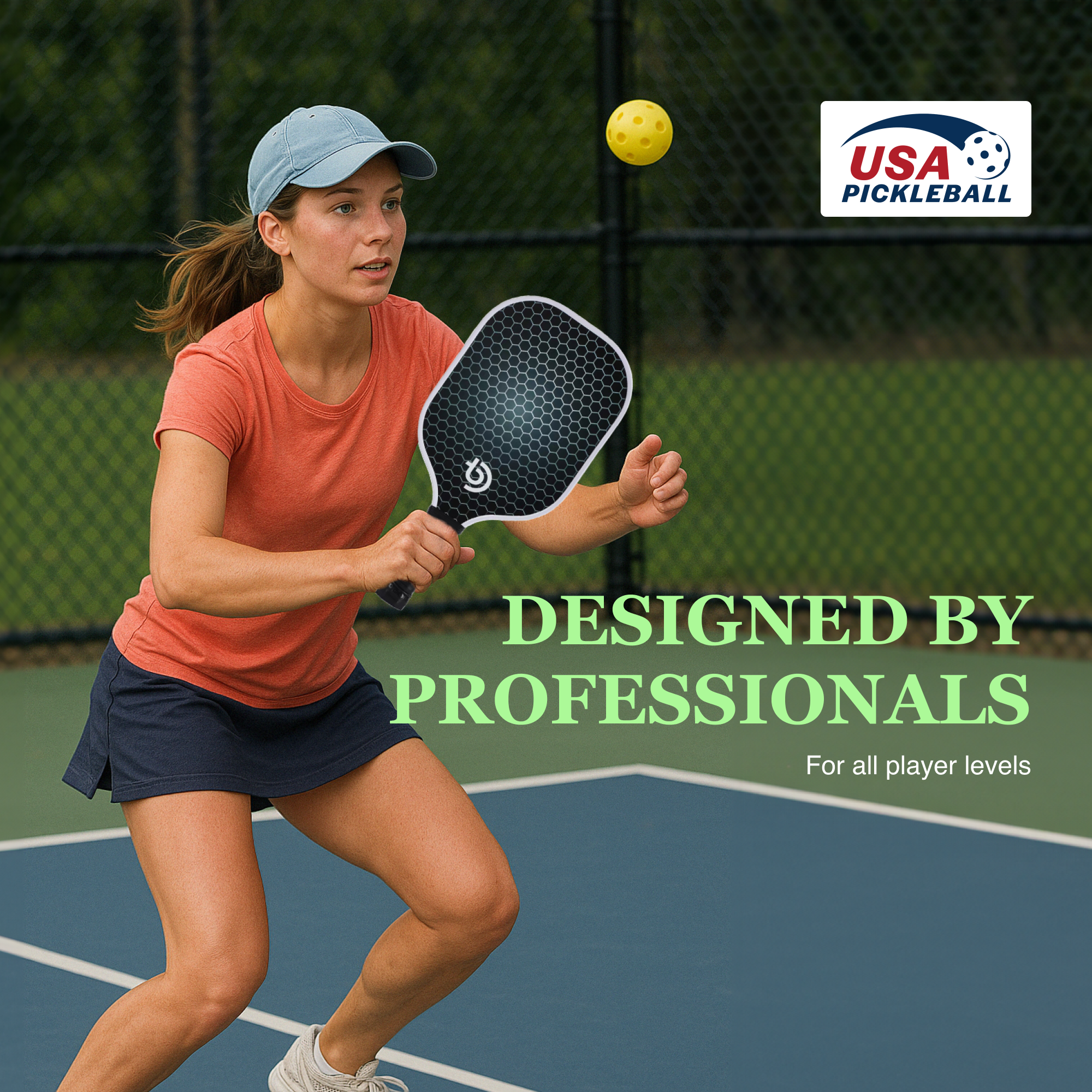 Fiberglass Pickleball Paddle Set – USAPA Approved Pickleball Paddles for Beginners & Adults