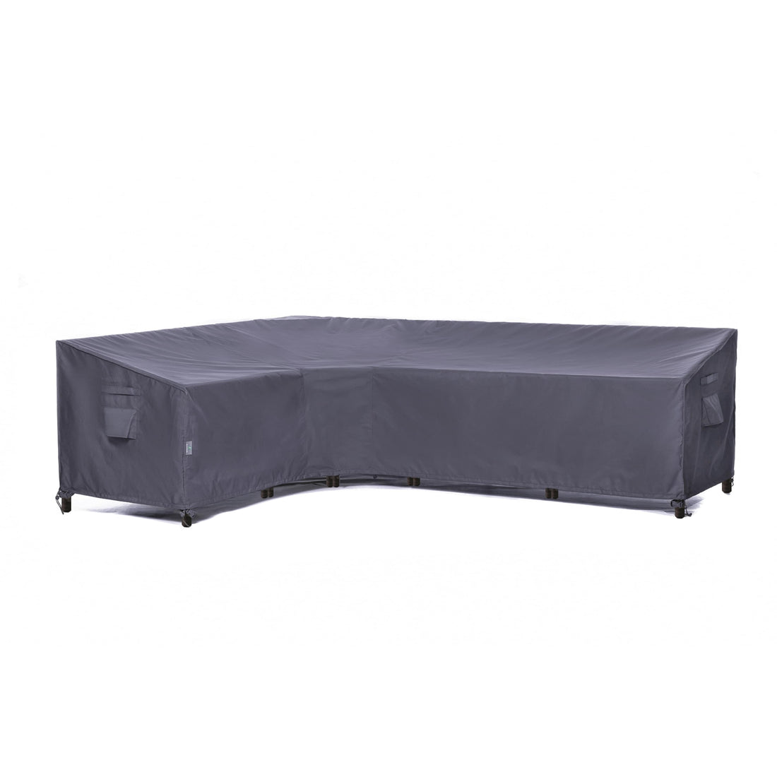 2025 Edition Waterproof Outdoor Patio L Shape Sofa Cover - Grey.