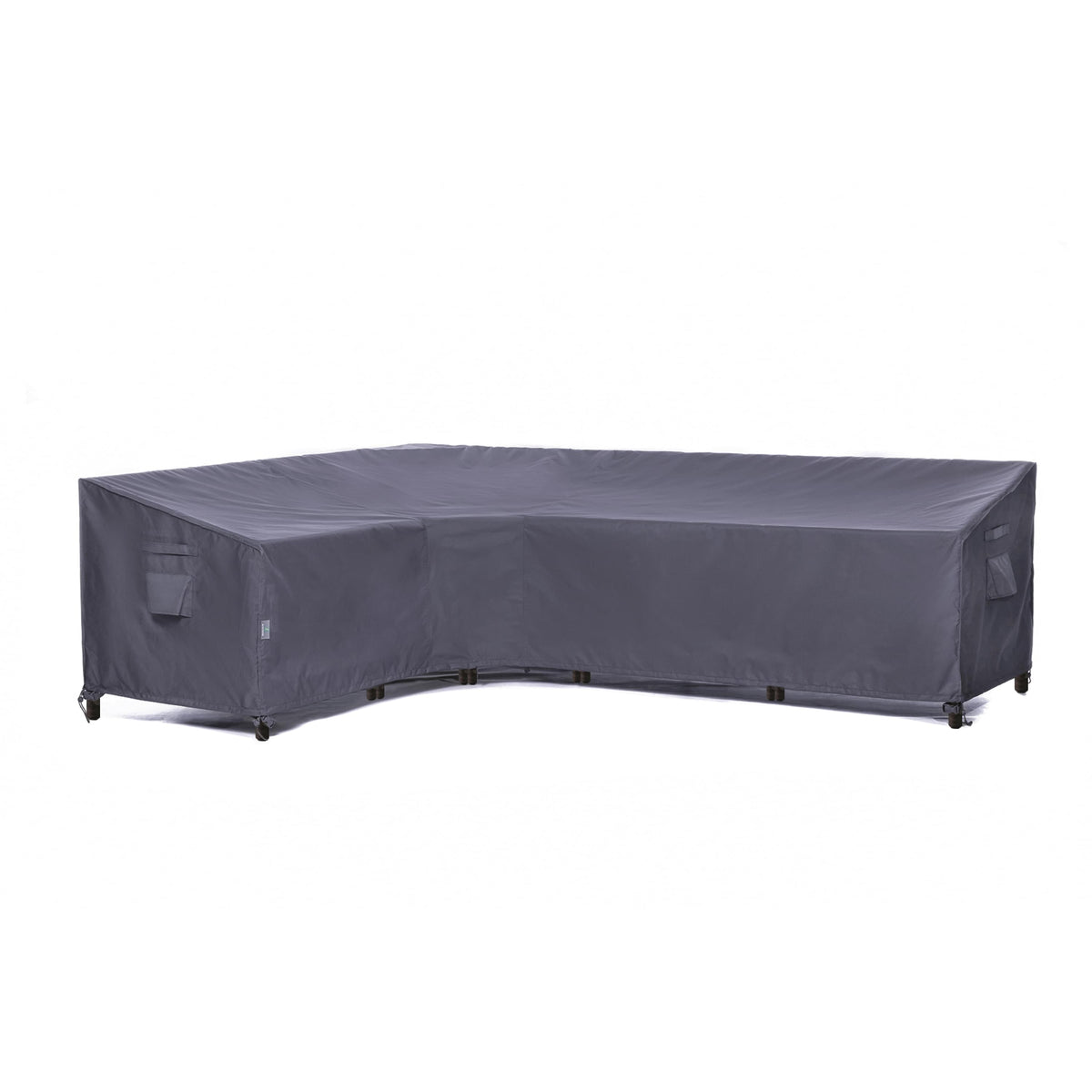 2025 Edition Waterproof Outdoor Patio L Shape Sofa Cover - Grey.