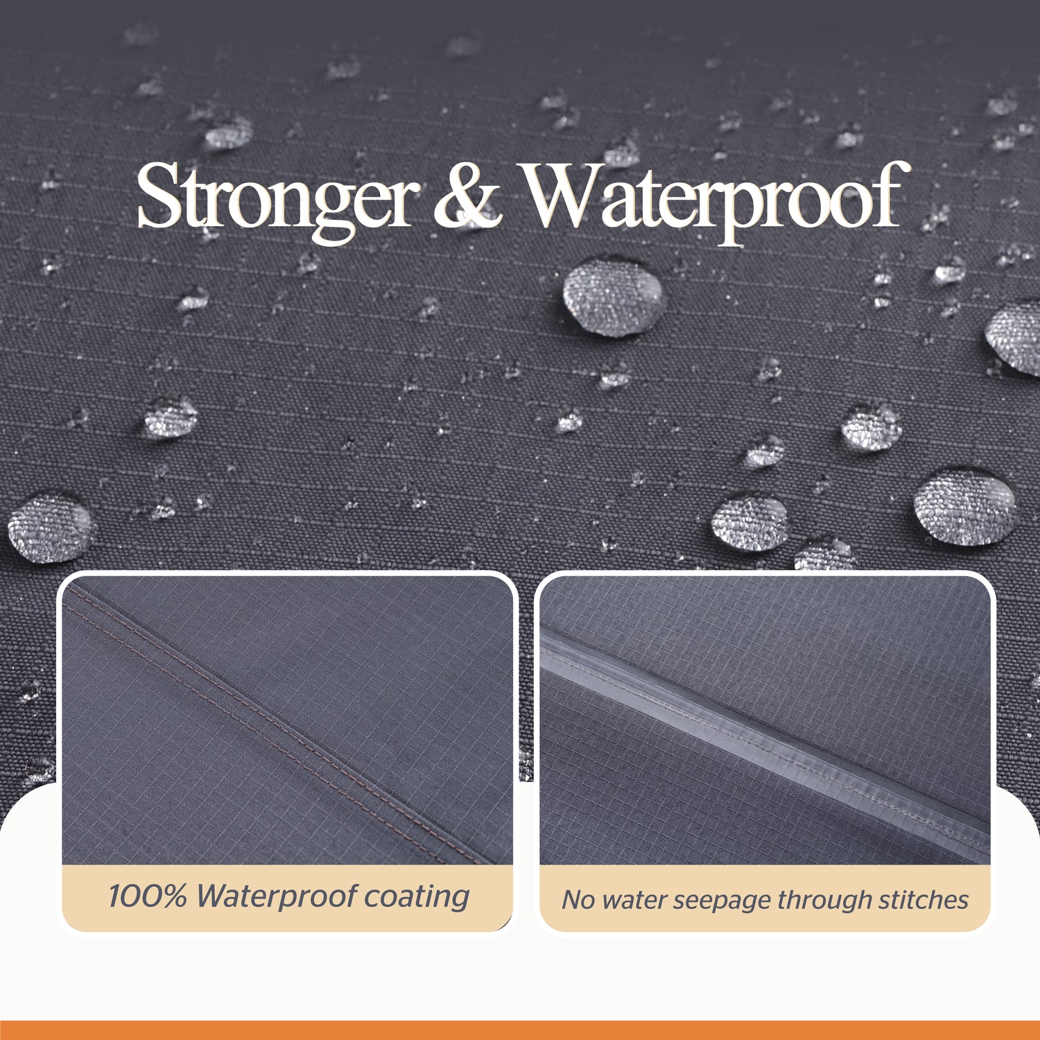 Waterproof Outdoor Patio Rectangular Cover - Gray - Dancing Garden Collection