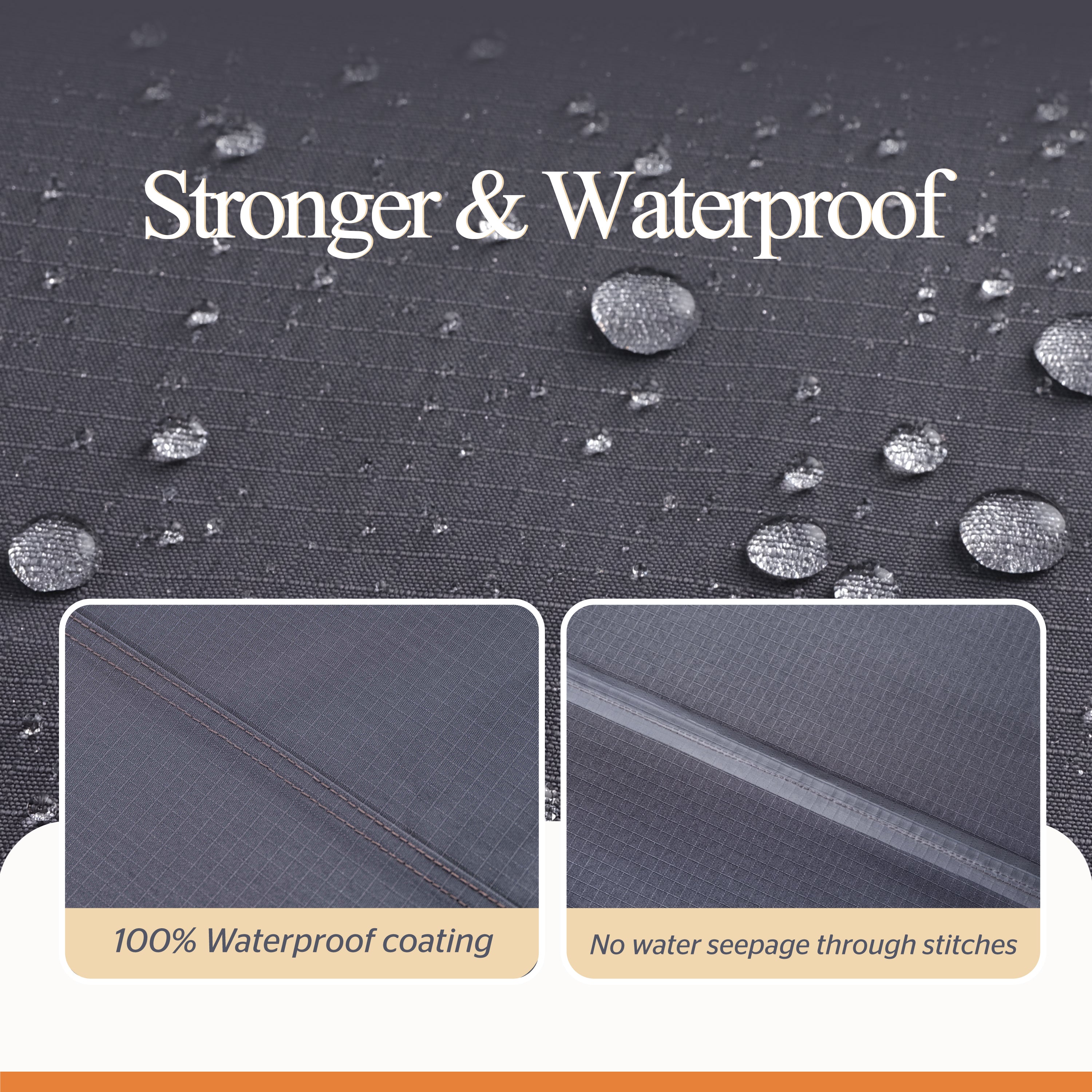Waterproof Outdoor Patio Rectangular Cover - Gray - Dancing Garden Collection