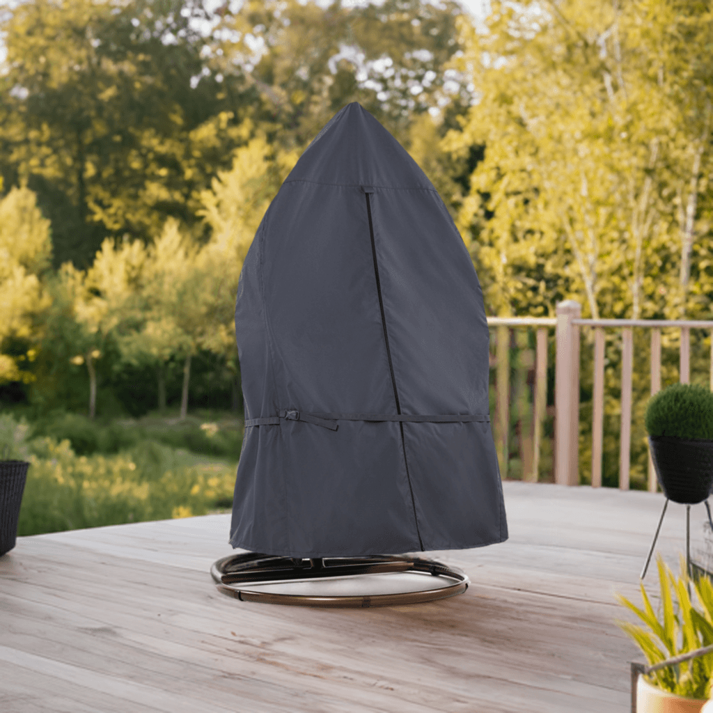 2025 Edition Waterproof Outdoor Patio Egg Chair Cover - Grey.