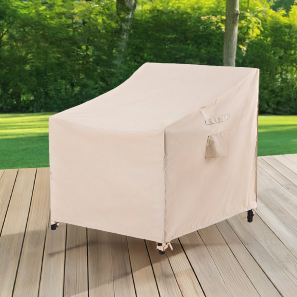 2025 Edition Waterproof Outdoor Patio Chair Cover - Beige