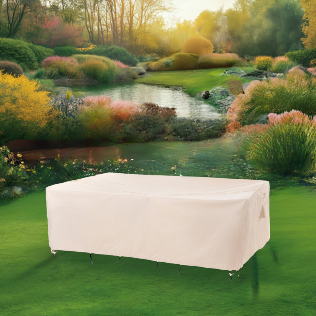 2025 Edition Waterproof Outdoor Patio Rectangular Cover - Beige
