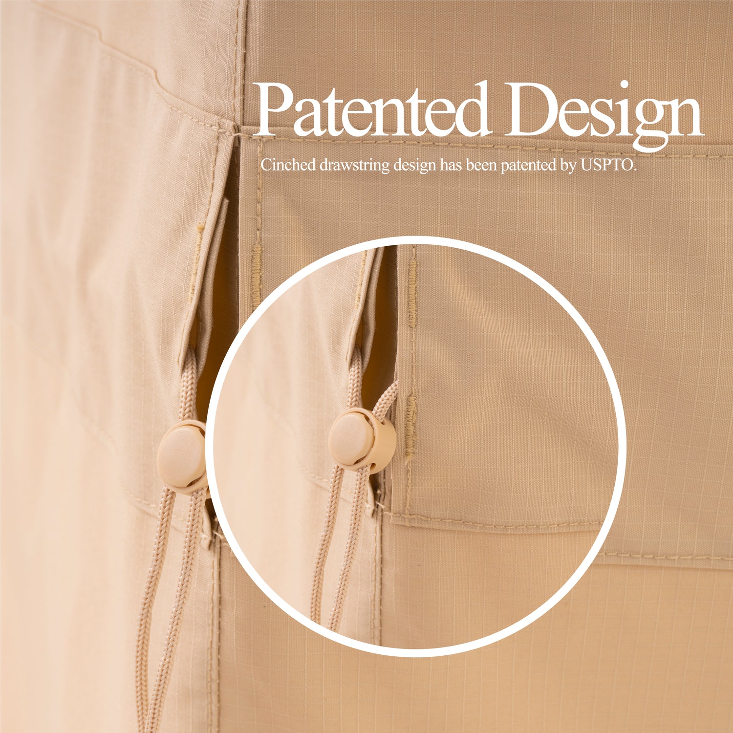 Waterproof Outdoor Patio Chair Covers - Beige - 2Packs - Dancing Garden Collection