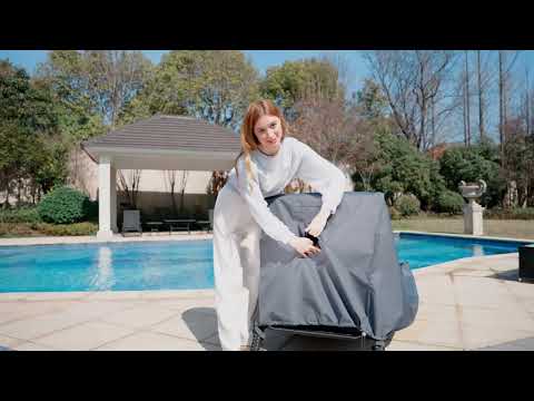 2025 Edition Waterproof Outdoor Patio Chair Cover - Grey