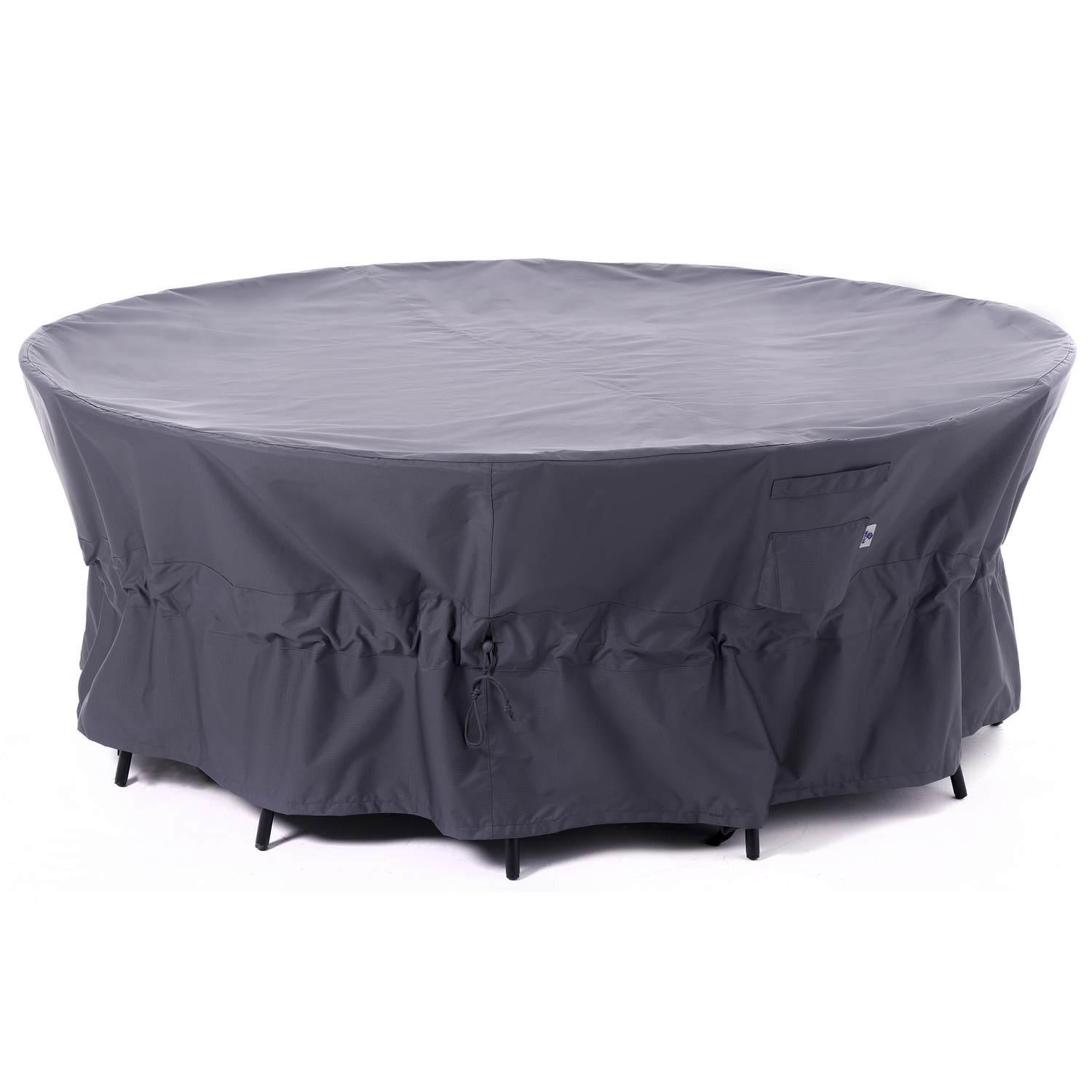 Waterproof Outdoor Patio Round Cover - Gray - Dancing Garden Collection