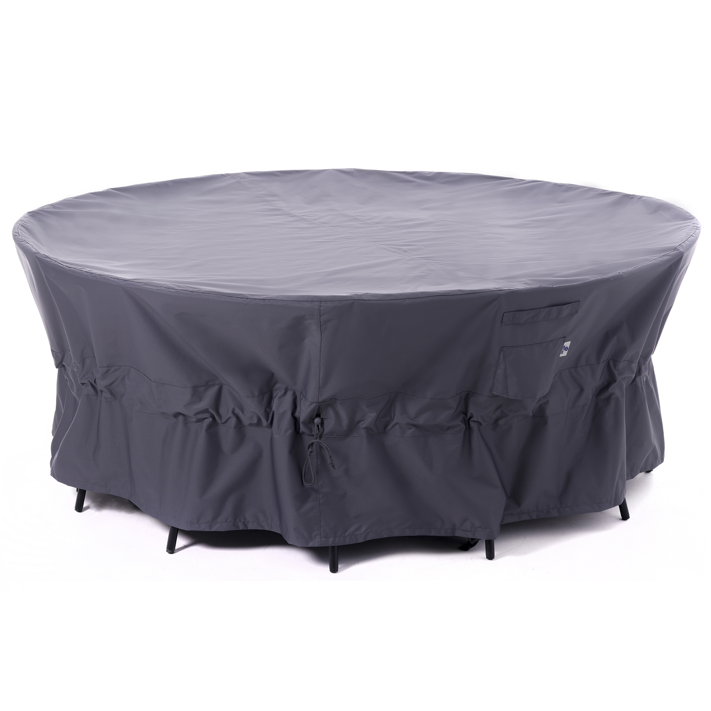 Waterproof Outdoor Patio Round Cover - Gray - Dancing Garden Collection