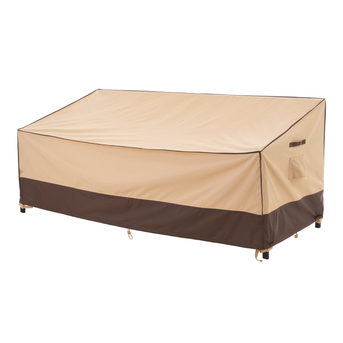 2025 Light Weight Edition Waterproof Outdoor Patio Sofa/Bench/Loveseat Cover - Beige+Brown