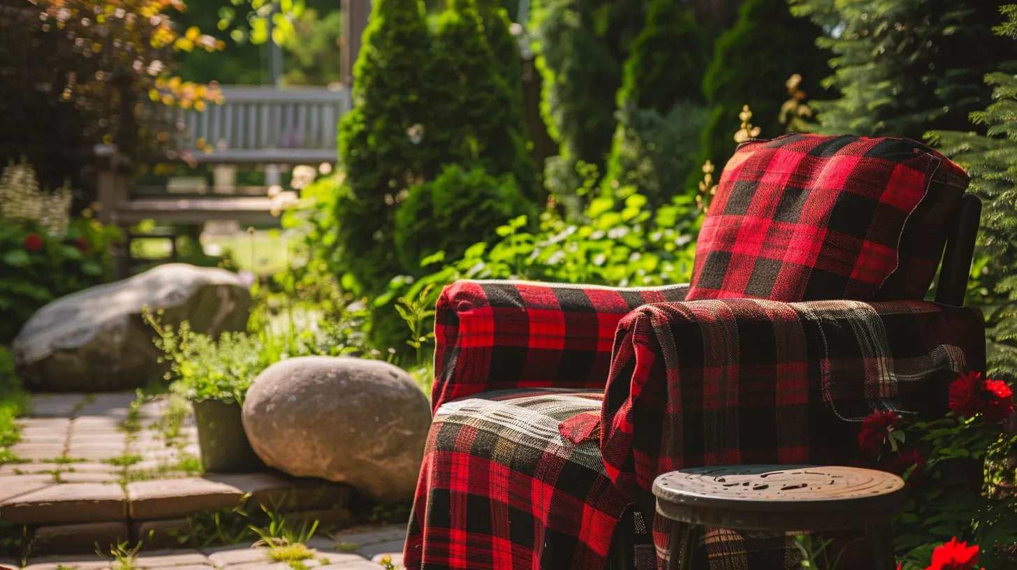 What Are Some Options for Outdoor Furniture Covers With a Plaid or Checkered Pattern?