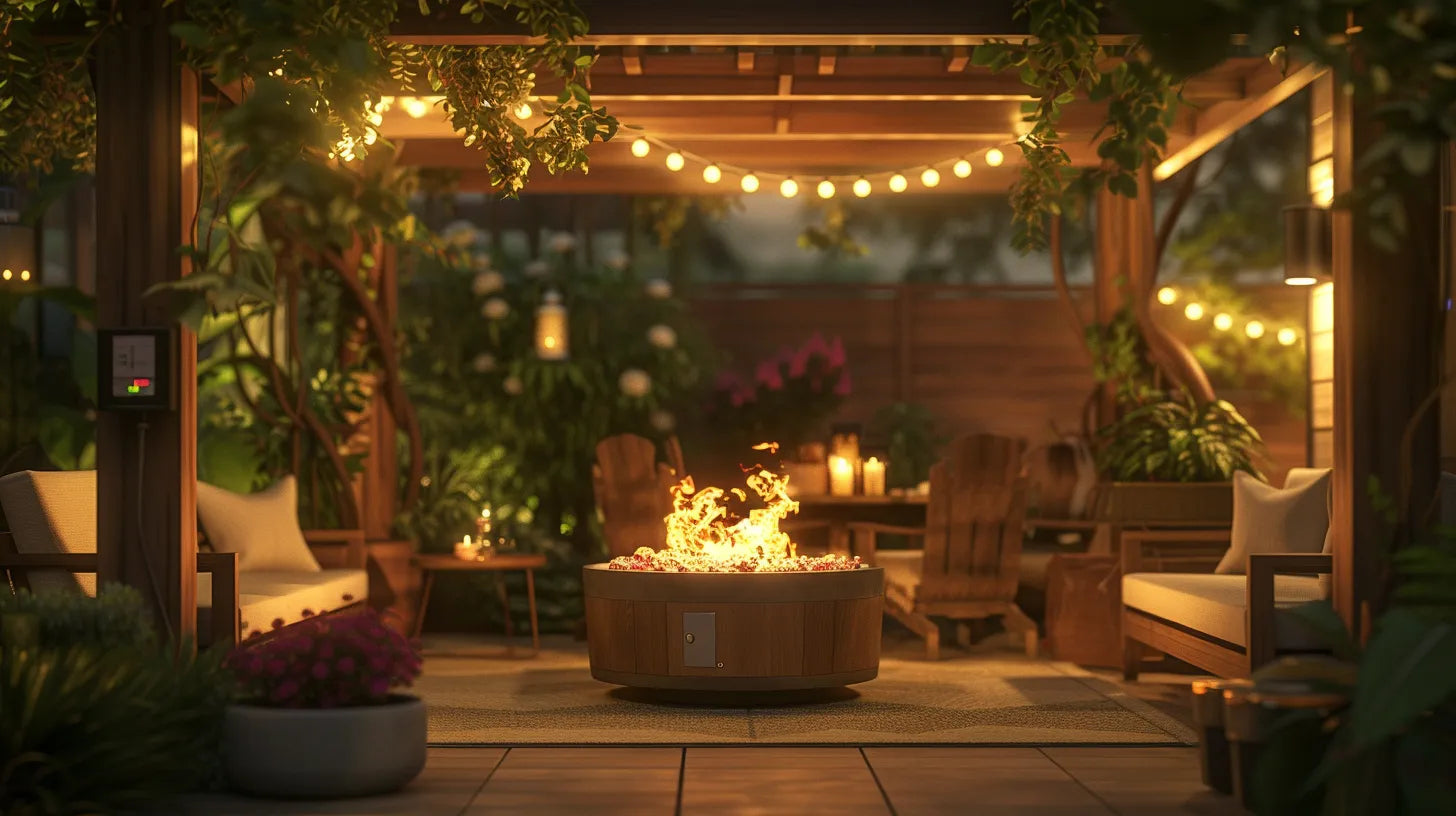 Can You Use a Propane Fire Pit Under a Covered Patio