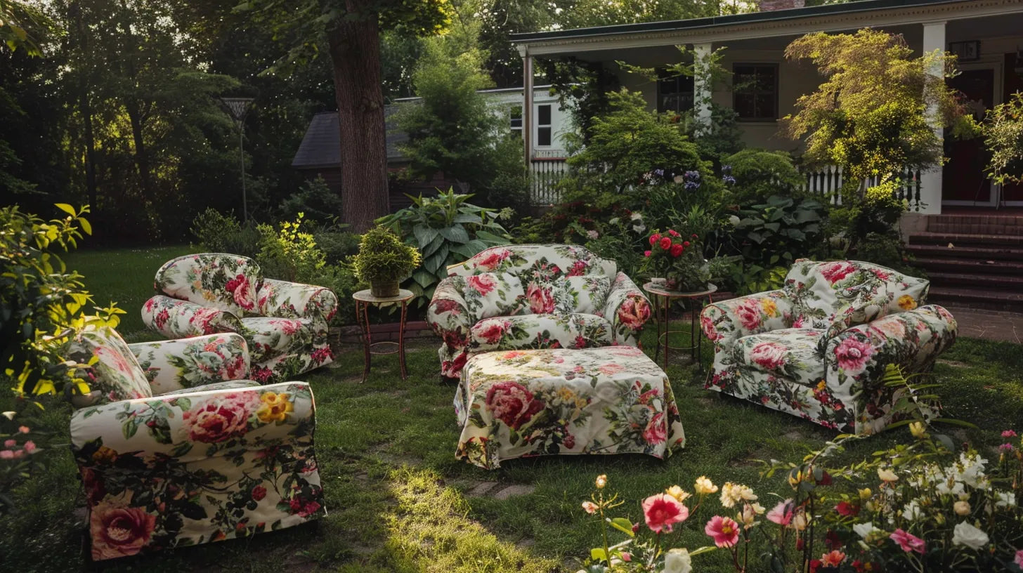 What Are Some Options for Outdoor Furniture Covers With a Floral Pattern?