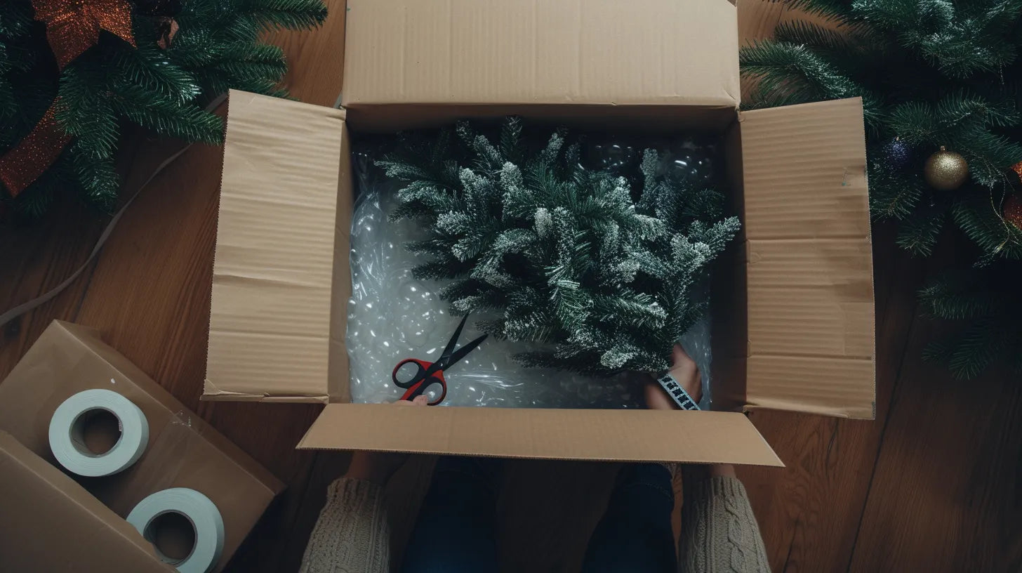 How to Put Christmas Tree Back in Box
