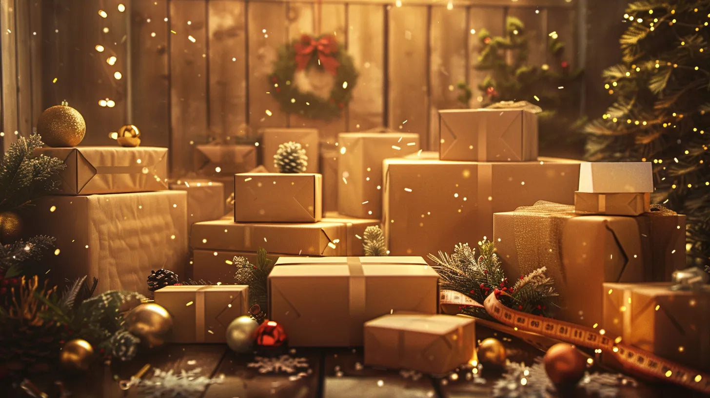 How to Decorate a Cardboard Box for Christmas