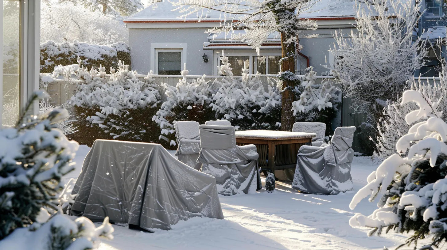 How Do I Prevent Snow or Ice Buildup on Outdoor Furniture Covers?