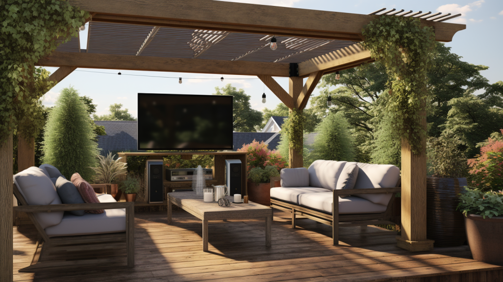 Ultimate Backyard Bliss: Pergola TV Ideas for Outdoor Movie Nights and Sports Viewing