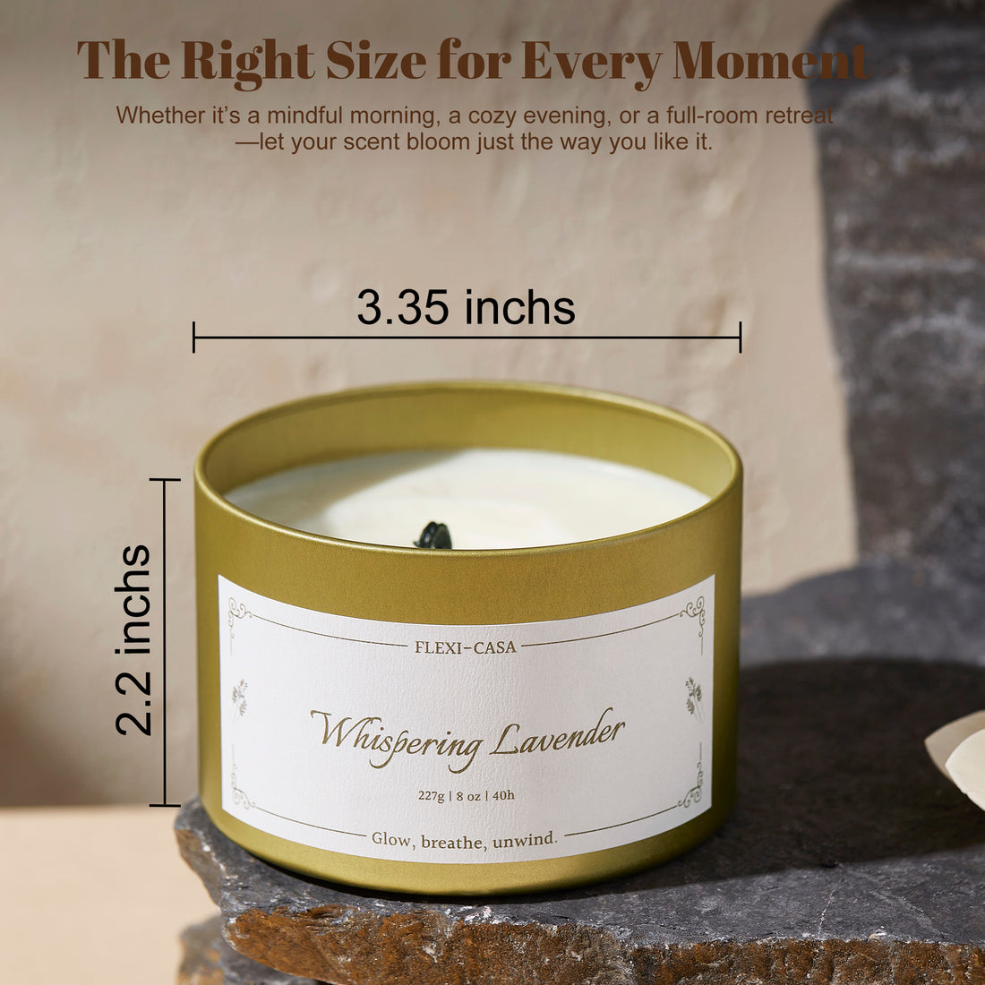 Lavender &amp; Cinnamon Aromatherapy Tin Candle Set – 2 Pack Soy Wax Candles for Relaxation