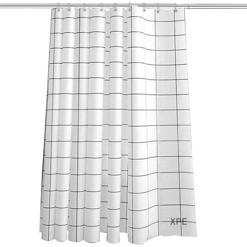 Durable Waterproof Polyester Shower Curtain with Plastic Grommets