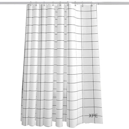 Durable Waterproof Polyester Shower Curtain with Plastic Grommets
