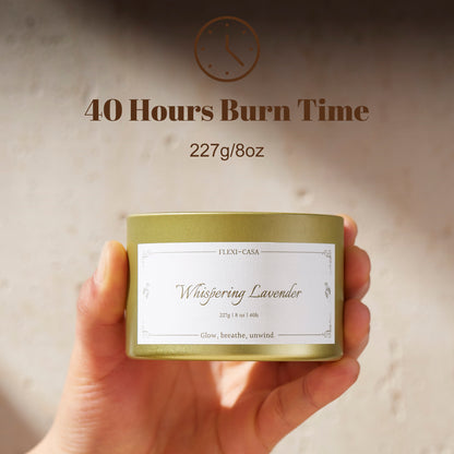 Lavender &amp; Cinnamon Aromatherapy Tin Candle Set – 2 Pack Soy Wax Candles for Relaxation