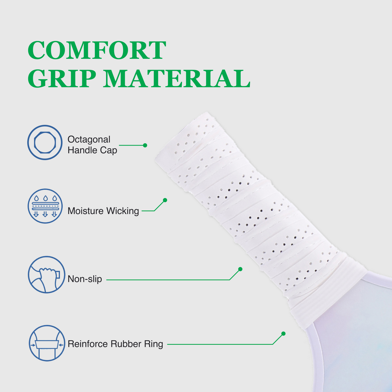 Fiberglass Pickleball Paddle Set – USAPA Approved Pickleball Paddles for Beginners &amp; Adults