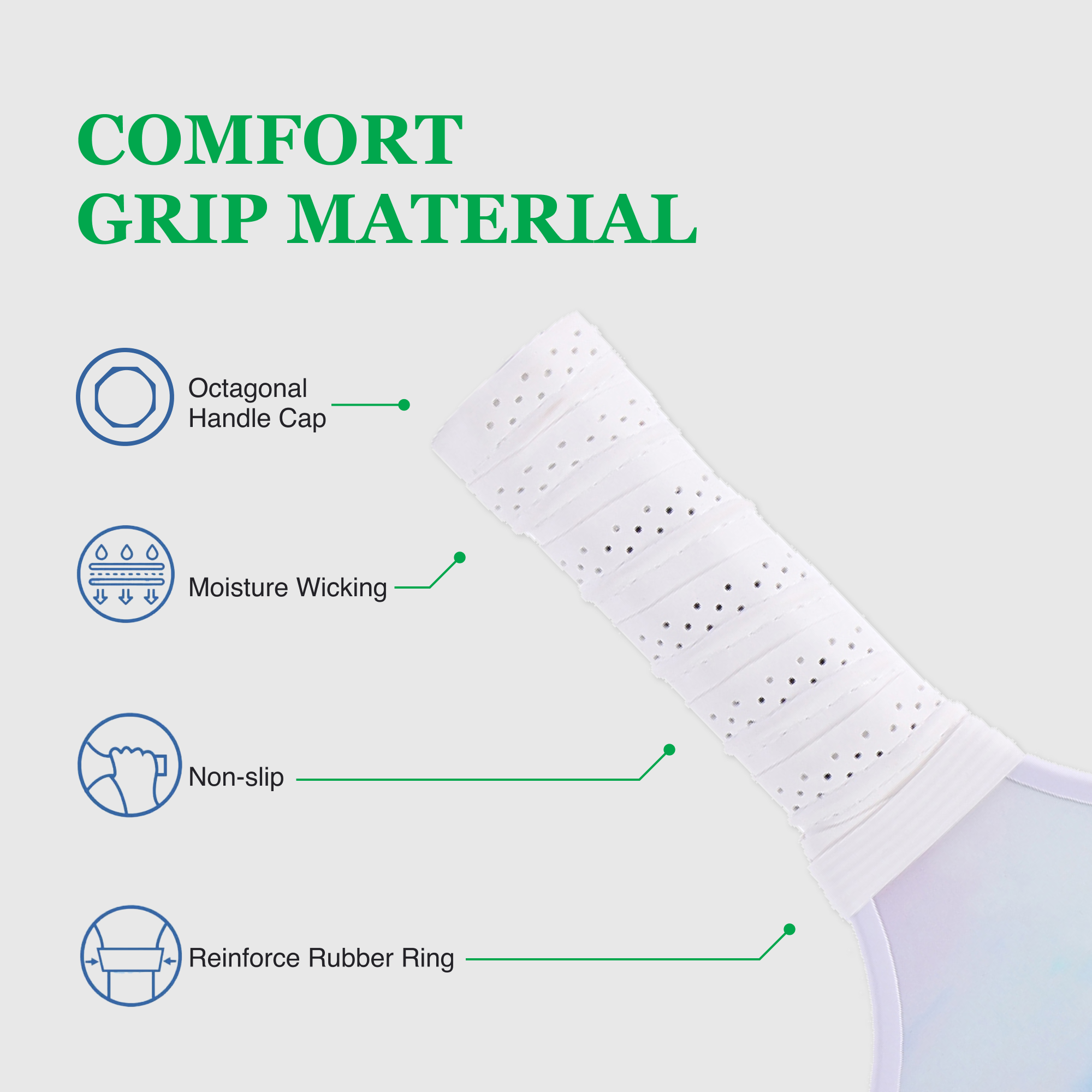 Fiberglass Pickleball Paddle Set – USAPA Approved Pickleball Paddles for Beginners &amp; Adults