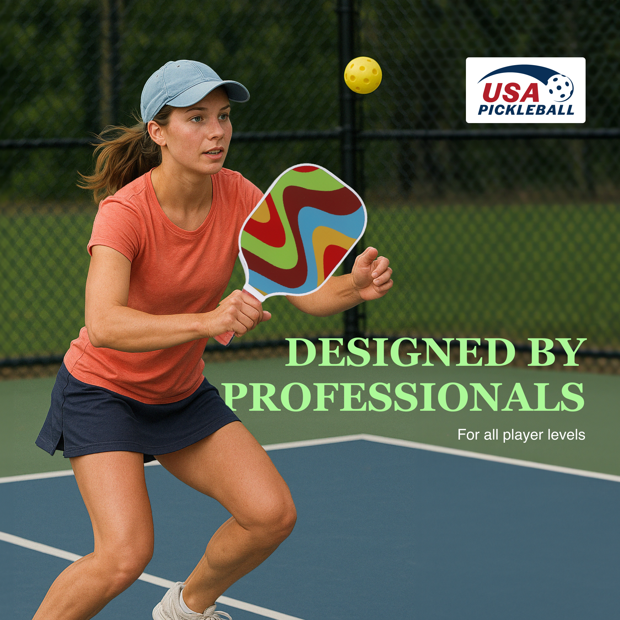 Fiberglass Pickleball Paddle Set – USAPA Approved Pickleball Paddles for Beginners &amp; Adults