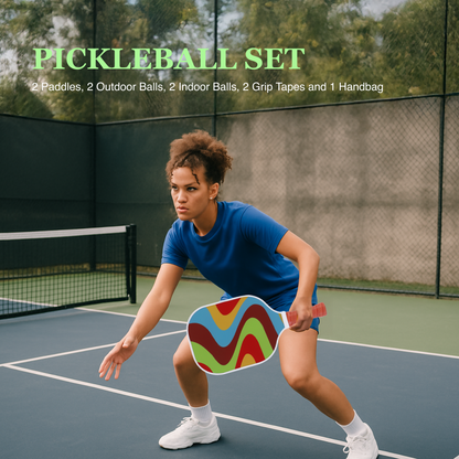 Fiberglass Pickleball Paddle Set – USAPA Approved Pickleball Paddles for Beginners &amp; Adults