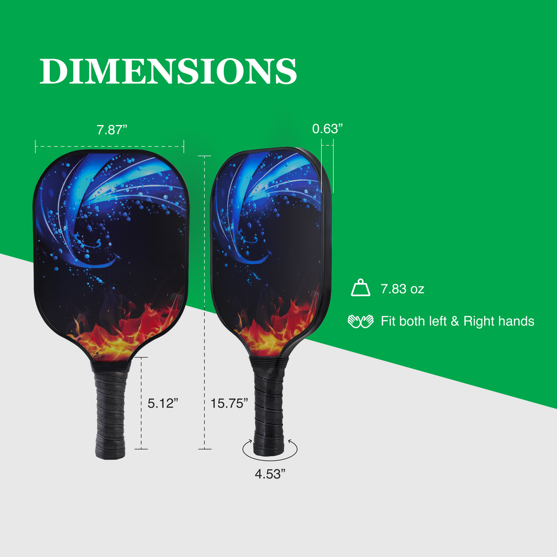 Fiberglass Pickleball Paddle Set – USAPA Approved Pickleball Paddles for Beginners &amp; Adults