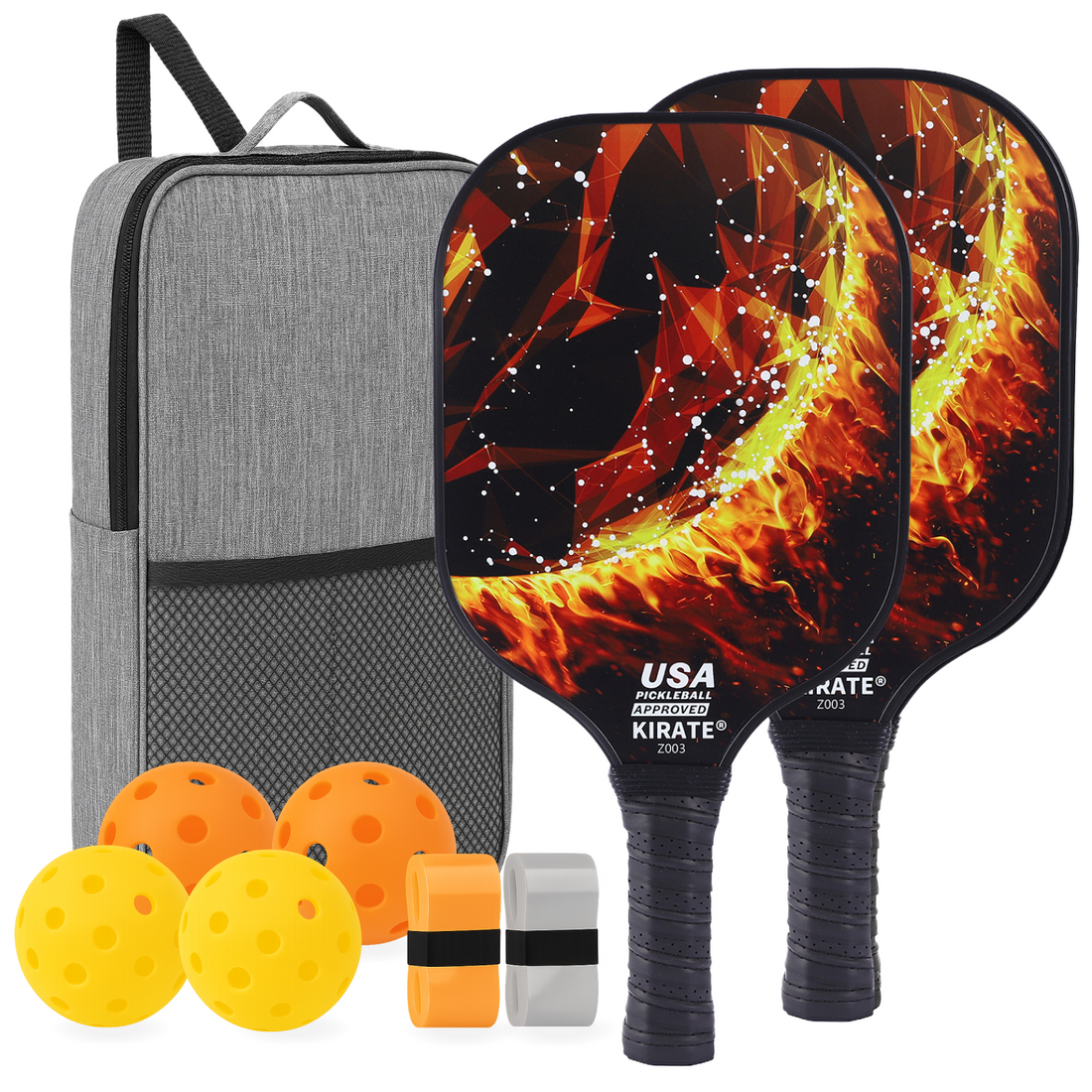 Fiberglass Pickleball Paddle Set – USAPA Approved Pickleball Paddles for Beginners & Adults