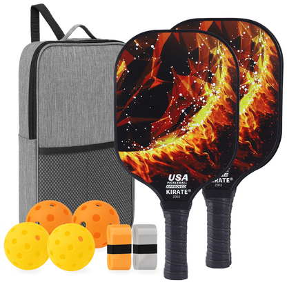Fiberglass Pickleball Paddle Set – USAPA Approved Pickleball Paddles for Beginners &amp; Adults