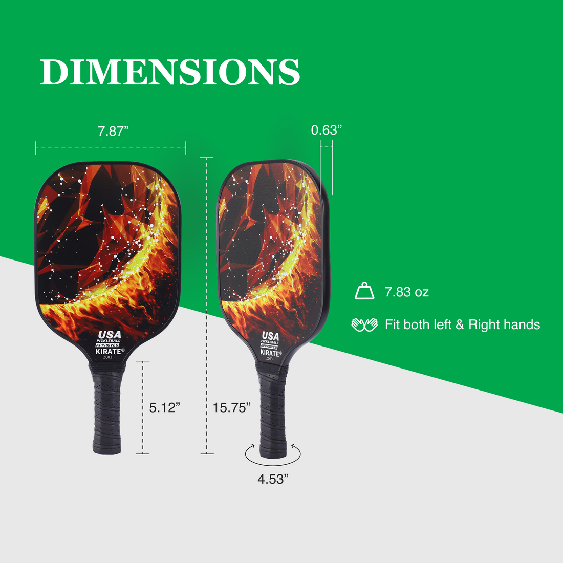 Fiberglass Pickleball Paddle Set – USAPA Approved Pickleball Paddles for Beginners &amp; Adults