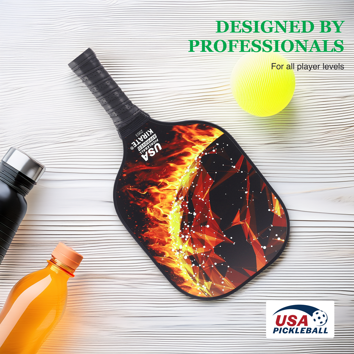Fiberglass Pickleball Paddle Set – USAPA Approved Pickleball Paddles for Beginners &amp; Adults