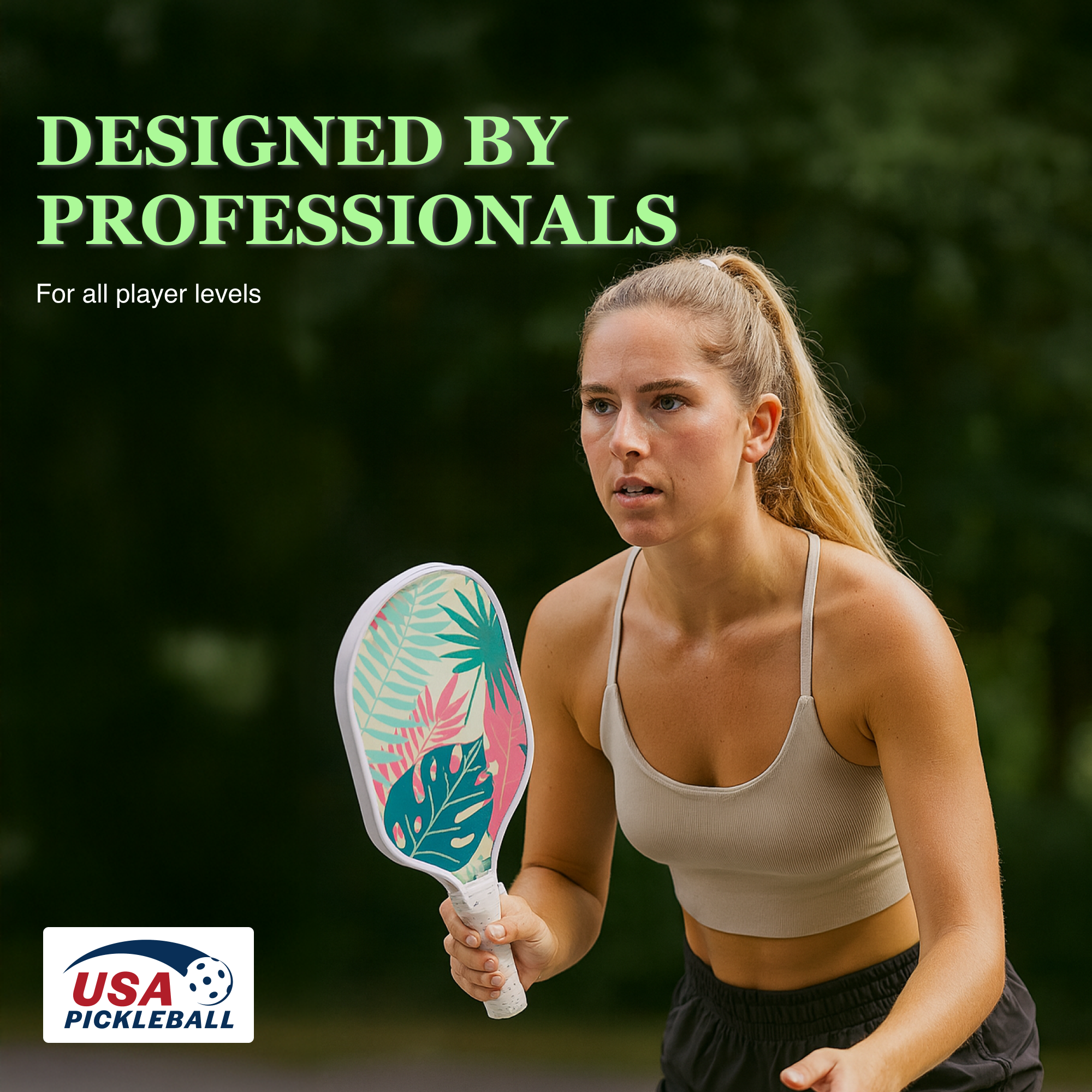 Fiberglass Pickleball Paddle Set – USAPA Approved Pickleball Paddles for Beginners &amp; Adults
