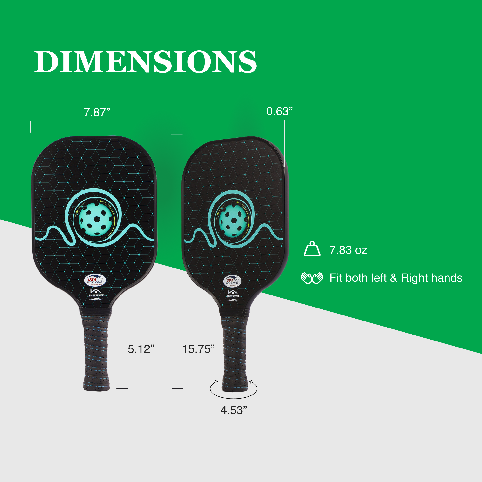 Fiberglass Pickleball Paddle Set – USAPA Approved Pickleball Paddles for Beginners &amp; Adults
