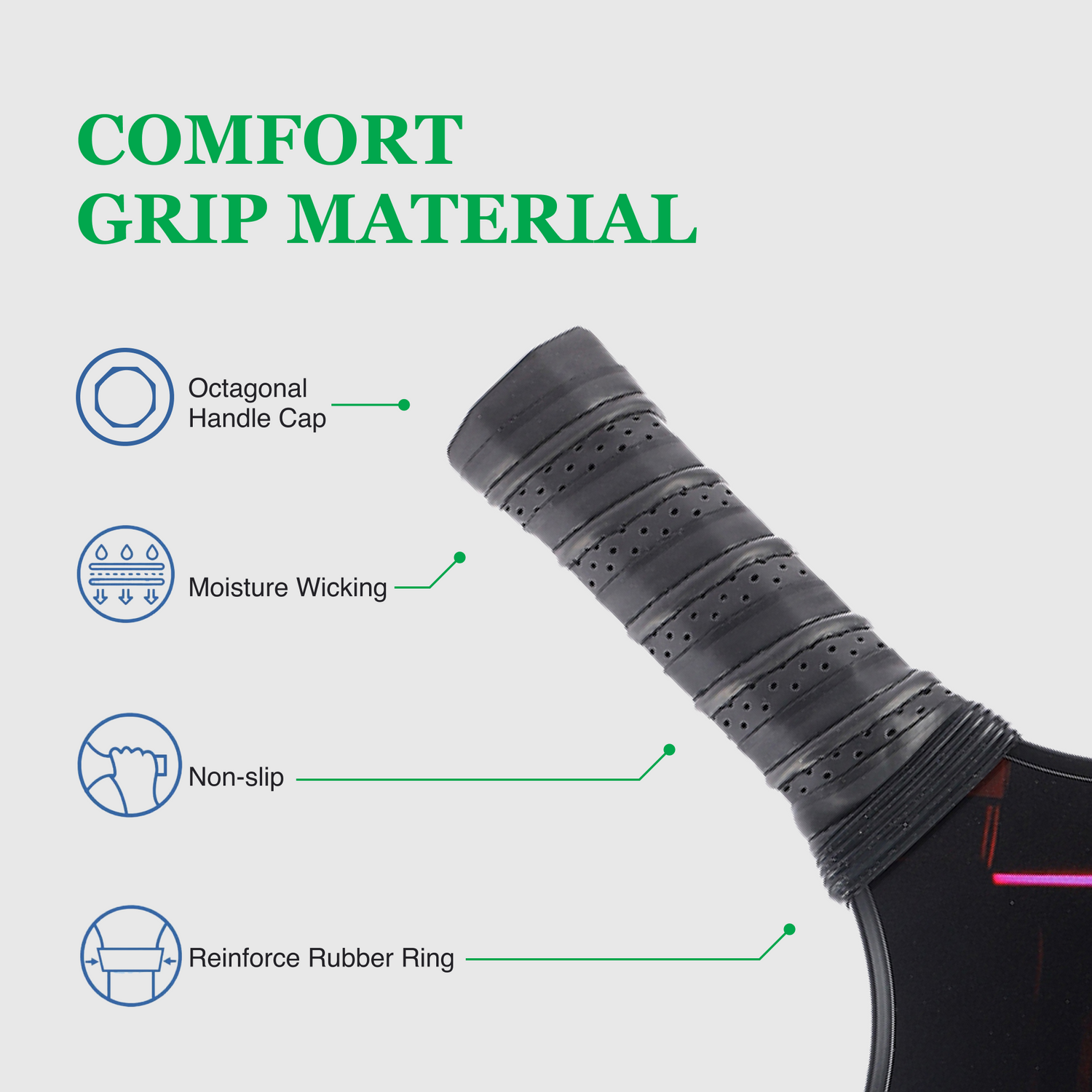 Fiberglass Pickleball Paddle Set – USAPA Approved Pickleball Paddles for Beginners &amp; Adults