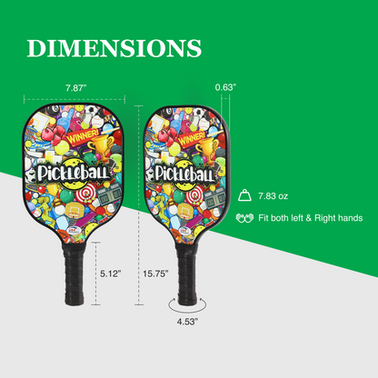 Fiberglass Pickleball Paddle Set – USAPA Approved Pickleball Paddles for Beginners &amp; Adults