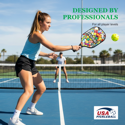 Fiberglass Pickleball Paddle Set – USAPA Approved Pickleball Paddles for Beginners &amp; Adults