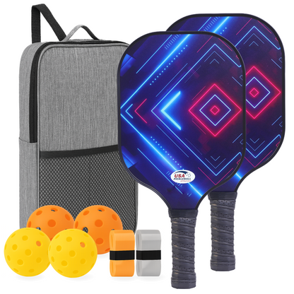 Fiberglass Pickleball Paddle Set – USAPA Approved Pickleball Paddles for Beginners &amp; Adults